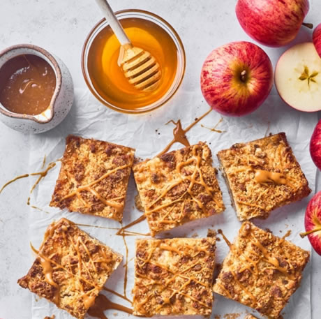 honey apple crumble bars recipe